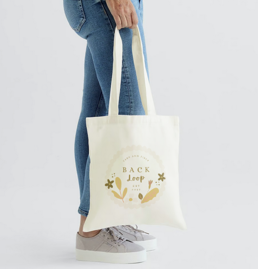 Back Loop Canvas Tote