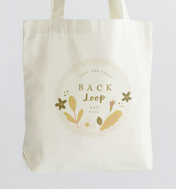 Back Loop Canvas Tote